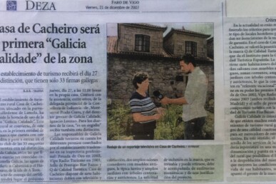 Casa rural con Galicia calidade y sicted