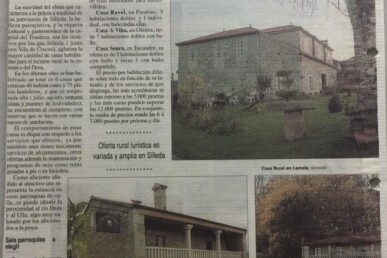 Casa rural con encanto y turismo sostenible