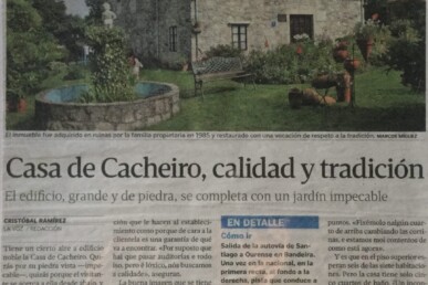 Casa rural con sellos de calidad