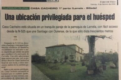 Casa rural con ubicacion privilegiada